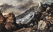 Joos de Momper Landscape with the Temptation of Christ oil painting